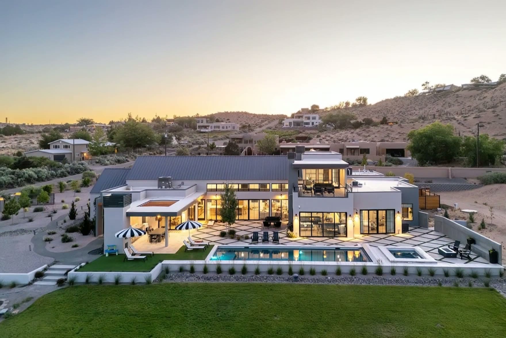 Completed Infinity Builders custom home in Albuquerque